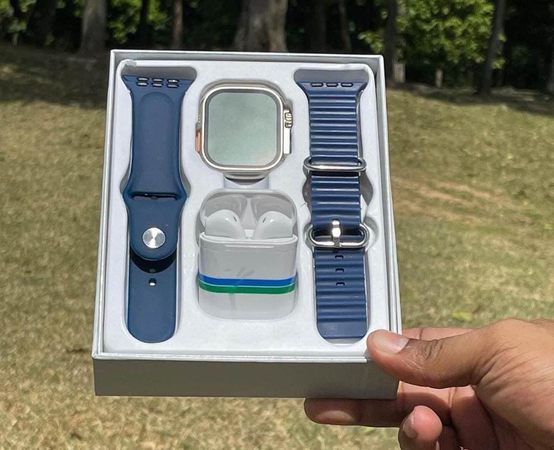 combo reloj inteligente + air pods