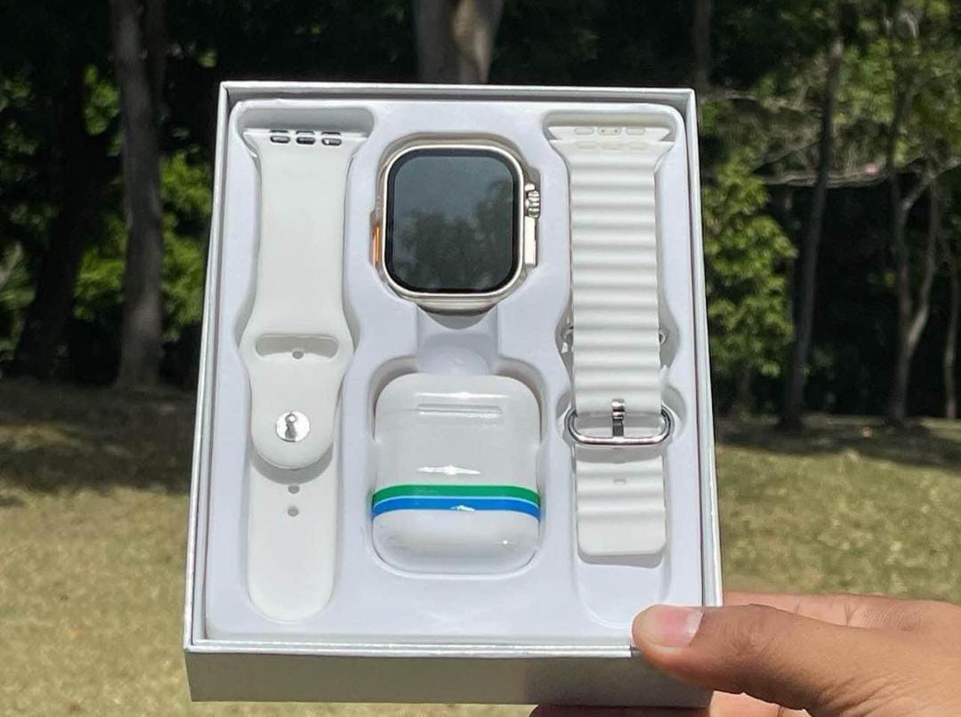 combo reloj inteligente + air pods