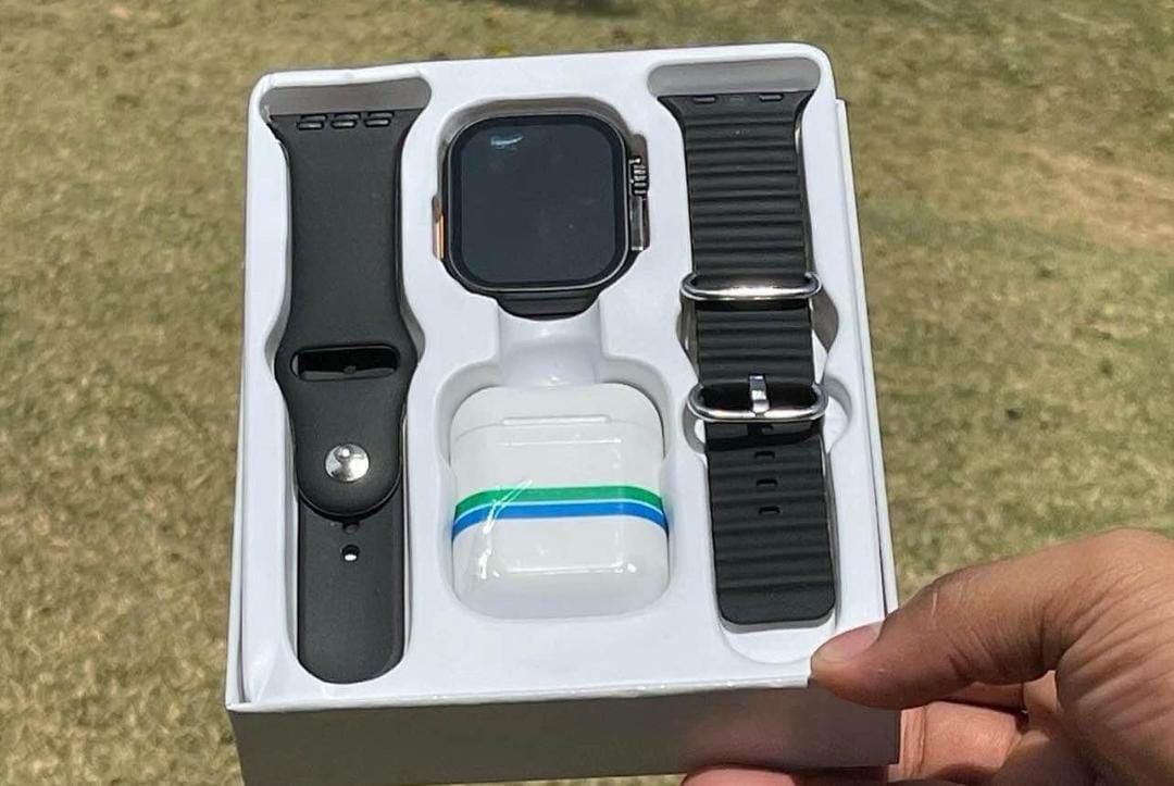 combo reloj inteligente + air pods